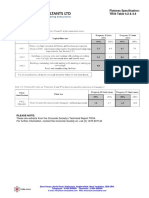 Flatness Specification: TR34 Table 4.2 & 4.4: Please Note