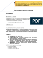 Proceso de Reclutamiento y Selección de Personal