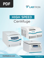 High Speed Centrifuge