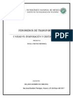 Unidad VI Evaporación y Cristalización Por Paola Chavez Mendoza