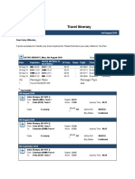 Travel Itinerary: No Passenger Name Passenger Type