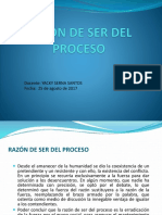 Razon de Ser Del Proceso