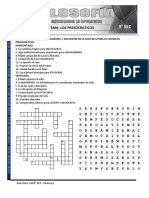 1 Crucigrama de Filosofía