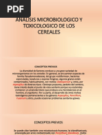 Analisis Microbiologico y Toxicologico de Los Cereales