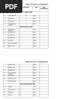 Ssu Utility Checklist: Shelf Level Inventory Par Level Unit Unit Conversion