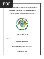 Practica de Laboratorio Determinacion de Mezcla de Solidos - Ingenieria de Alimentos 2 - UNT VJ