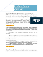 ENSAYO - Comunicación Oral y Escrita