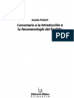 Podetti Amelia - Comentario A La Introduccion A La Fenomenologia Del Espiritu