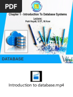 Chapter 1 - Introduction To Database Systems