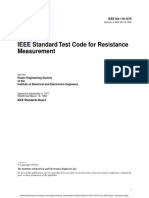 IEEE Standard Test Code For Resistance Measurement