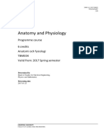 Syllabus Anatomy and Physiology