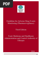 Guideline For Adverse Drug Events Monitoring (Pharmacovigilance) Third Edition Food, Medicine and Healthcare Administration and Control Authority of Ethiopia