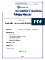 Dosaje Etílico y Determinación de Ácido Cianhídrico.