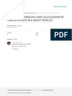 Design Methodology and Calculation of Tank Supports in A Heavy Vehicle