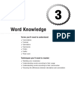 Word Knowledge: Terms You'll Need To Understand