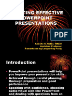 Creating Effective Powerpoint Presentations: Anecito G. Galdo, MAEM Assistant Professor Pamantasan NG Lungsod NG Pasig