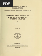 NDT of Wire Rope by Magnetic Analysis (Bereau Sandards)