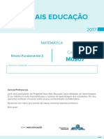 Caderno de Teste de Matemática - Ensino Fundamental 2 - m0907