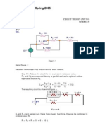 Circuit Theory - Solved Assignments - Spring 2005