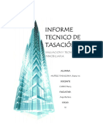 Informe de Tasacion - Departamentos