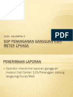 Sop Penanganan Gangguan KWH Meter 1phasa