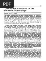 The Polemic Nature of Genesis Cosmology