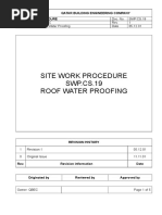 Roof Waterproofing-Method Statement