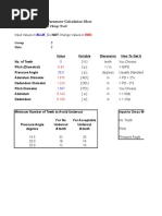 External Gear Pump Parameter Calculation Sheet: 2.972 Understanding How Things Work