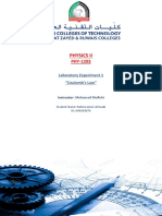 Laboratory Experiment 1 (Coulomb's Law)