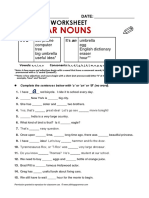 Atg Worksheet Singularnouns