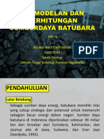 Permodelan Dan Perhitungan Sumberdaya Batubara