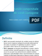 Malformatiile Congenitale de Cord Cianogene