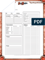 Ars Magica - Character Sheet