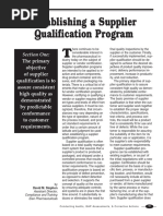 Establishing A Supplier Qualification Program - 0