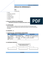 Módulos de Aprendizaje 3° Setiembre