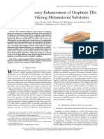 Radiation Efficiency Enhancement of Graphene THZ Antennas Utilizing Metamaterial Substrates