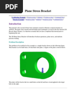Plane Stress Bracket