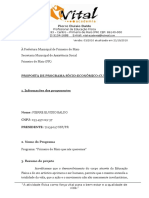 Modelo de Projeto Sócio-Cultural