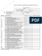 Lista de Cotejo para Evaluar El Estado de La Gestión en Las Instituciones Educativs