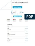 Gordon Growth Model Dividend Payout Ratio