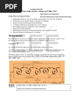 Lecture-1 (Introduction With Current, Voltage and Ohm - S Law)