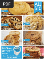 Frozen Gourmet Cookie Dough Fundraisers