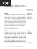 Hernández, Héctor y Parra, Roberto - Problemas Sobre La Distinción Entre Razonamientos Deductivos e Inductivos y Su Enseñanza PDF