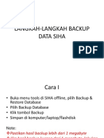 Langkah-Langkah Back Up Data Siha