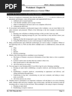 Worksheet Chapter 1 PDF