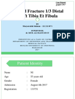 Closed Fracture 1/3 Distal Left Tibia Et Fibula