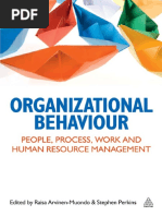 Organizational Behaviour - People, Process, Work and Resource Management