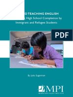 Beyond Teaching English - Supporting High School Completion by Immigrant and Refugee Students