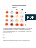 Determinación Del Grupo Sanguíneo