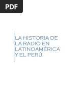 La Historia de La Radio en Latinoamérica y El Perú PDF